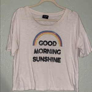 Blank Paige good morning sunshine boxy cropped tee